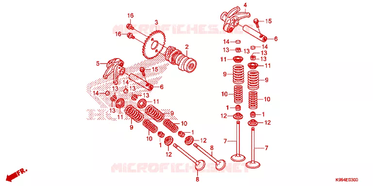 NOKKENAS/KLEP Honda MOTO 250 CRF 2021  CRF250FM