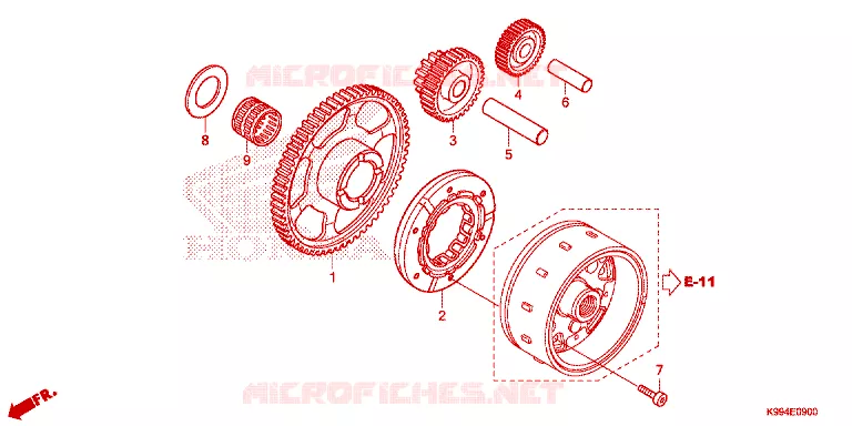 START KOPPELING Honda MOTO 250 CRF 2021  CRF250FM