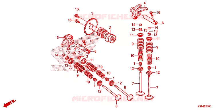 NOKKENAS/KLEP Honda MOTO 250 CRF 2021  CRF250FM