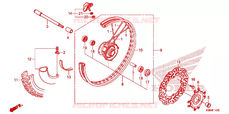 VOORWIEL Honda MOTO 250 CRF 2021  CRF250FM