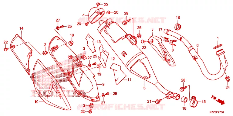 UITLAATDEMPER Honda MOTO 250 CRF 2013  CRF250LD