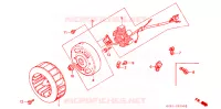 ALTERNATORE voor Honda TACT 50 STAND-UP 1994