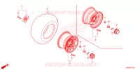 ACHTER WIEL voor Honda FOURTRAX 520 FOREMAN RUBICON 4X4 AT DCT EPS 2024