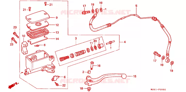 POMP Honda MOTO 1500 GOLD-WING 1998  GL1500CW