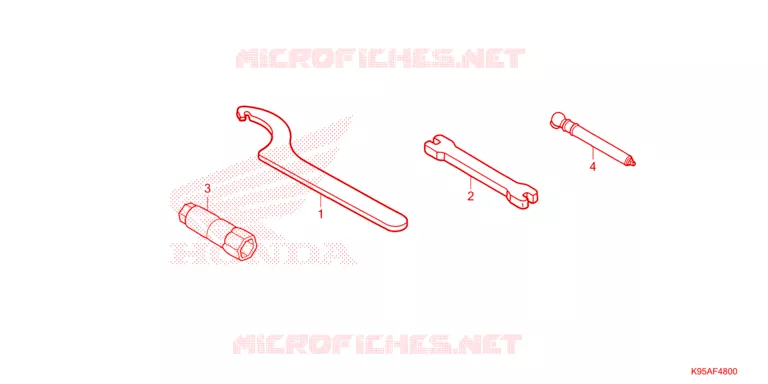 GEREEDSCHAP Honda MOTO 250 CRF 2024  CRF250RXR