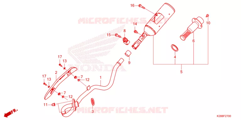 UITLAATDEMPER Honda MOTO 125 CRF 2024  CRF125FBR