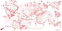 ACHTERSPATBORD  voor Honda FOURTRAX 520 FOREMAN 4X4 BASE 4CM 2024