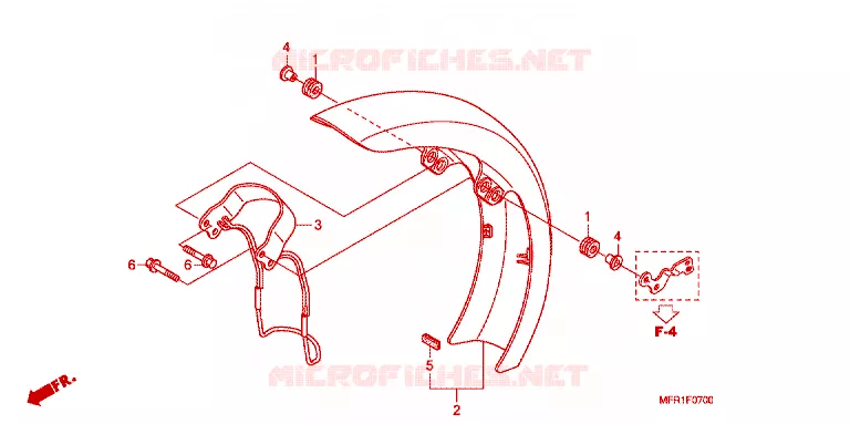 VOORSPATBORD Honda MOTO 1300 VT 2011  VT1300CXB