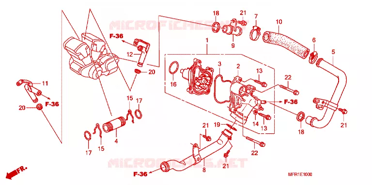 WATERPOMP Honda MOTO 1300 VT 2012  VT1300CXC