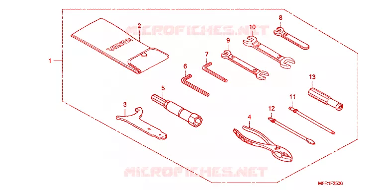 GEREEDSCHAP Honda MOTO 1300 VT 2012  VT1300CXC