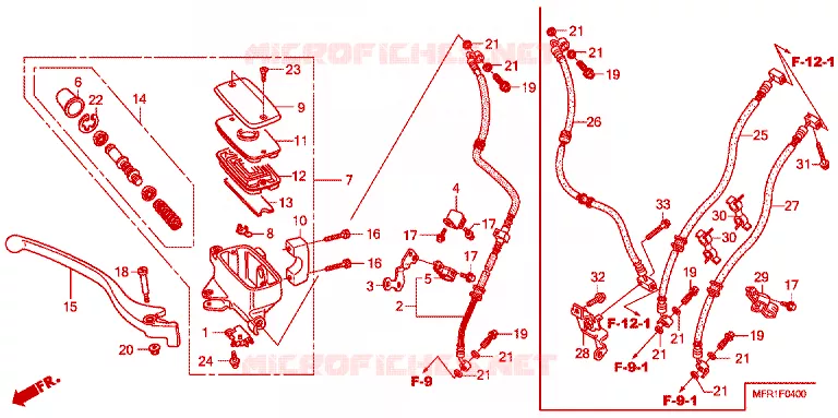 REMPOMP VOOR Honda MOTO 1300 VT 2013  VT1300CXC