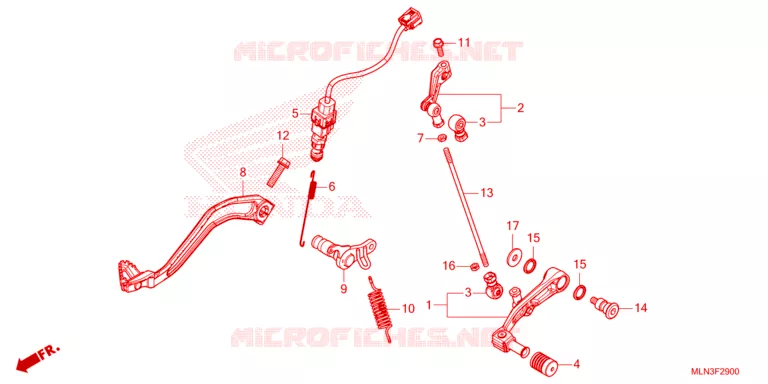 PEDAAL Honda MOTO 1100 AFRICA-TWIN 2024  CRF1100DL4R