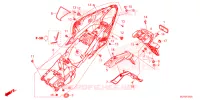 ACHTERSPATBORD  voor Honda CBR 500 R 2024