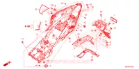 ACHTERSPATBORD  voor Honda CBR 500 R ABS 2024