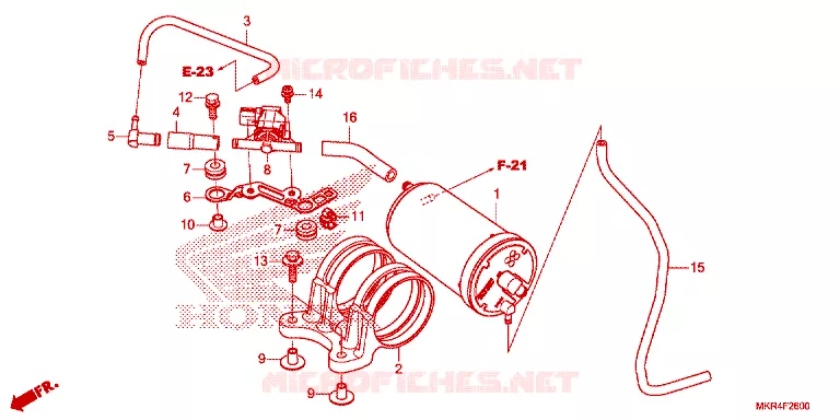 GAS RECYCLINGSYSTEEM Honda MOTO 1000 CBR 2023  CBR1000SPP