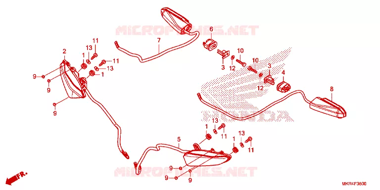 KNIPPERLICHT Honda MOTO 1000 CBR 2023  CBR1000SPP