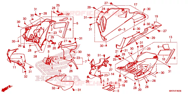MIDDENKAP Honda MOTO 1000 CBR 2023  CBR1000SPP