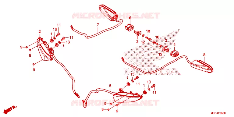KNIPPERLICHT Honda MOTO 1000 CBR 2023  CBR1000SPP