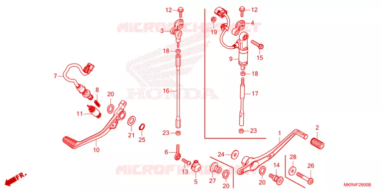 PEDAAL Honda MOTO 1000 CBR 2023  CBR1000SPP