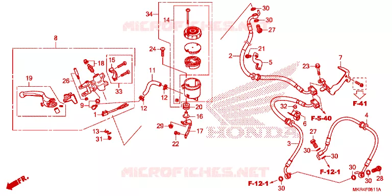 REMPOMP VOOR Honda MOTO 1000 CBR 2023  CBR1000SPP