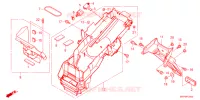 ACHTERSPATBORD  voor Honda CB 1300 SUPER BOL DOR SP 2023