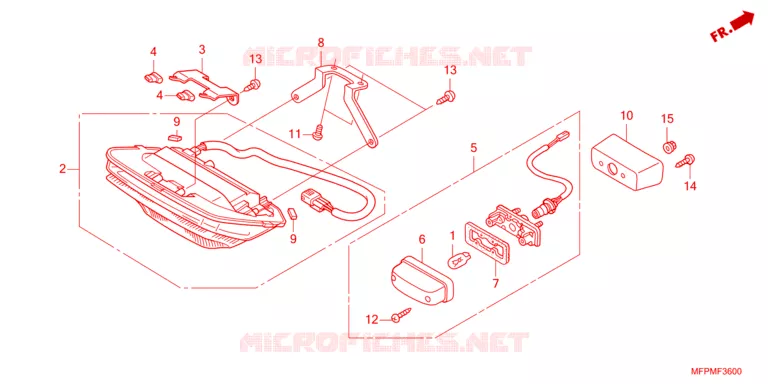 ACHTERLICHT/KENTEKEN LICHT Honda MOTO 1300 CB 2023  CB1300SSPP