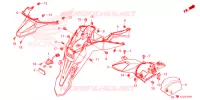 ACHTERSPATBORD / KENTEKEN VERLICHTING voor Honda AIRBLADE 125 2023