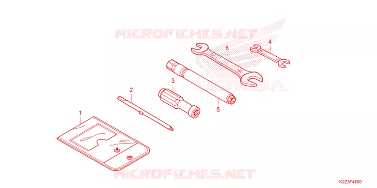 GEREEDSCHAP Honda SCOOTER 125 AIR-BLADE 2023  ACA125CBFP_2AD