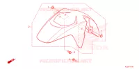 VOORSPATBORD voor Honda AIRBLADE 160 2023