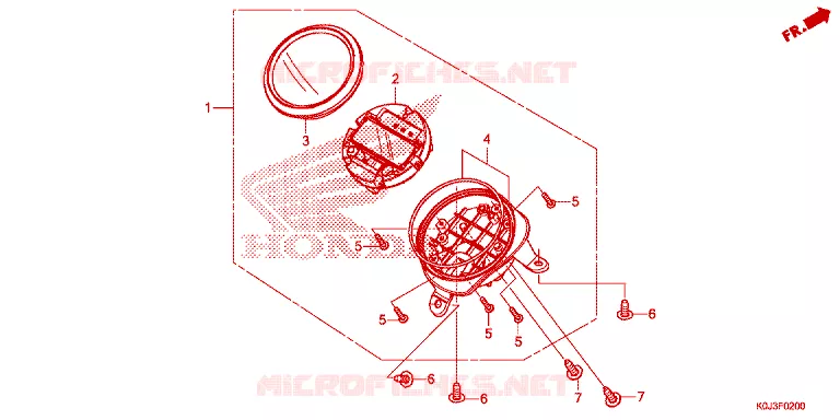 COMBINATIEMETER Honda SCOOTER 110 GENIO 2020  ACJ110CBFL_2PH
