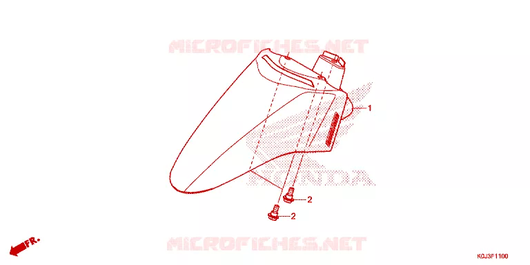 VOORSPATBORD Honda SCOOTER 110 GENIO 2020  ACJ110CBFL_PH