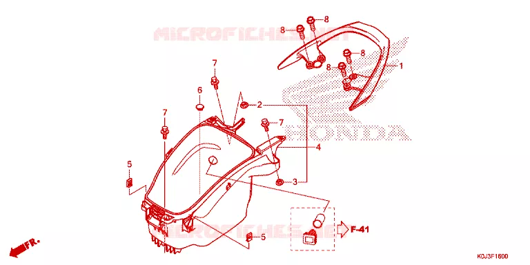 BAGAGEBOX Honda SCOOTER 110 GENIO 2021  ACJ110CBFM_2PH