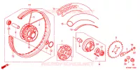 ACHTER WIEL voor Honda DREAM 125 KIRANA 2006
