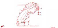 ACHTERSPATBORD  voor Honda DREAM 125 KIRANA 2006