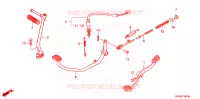 PEDAAL/KICKSTARTER ARM voor Honda DREAM 125 KIRANA 2006