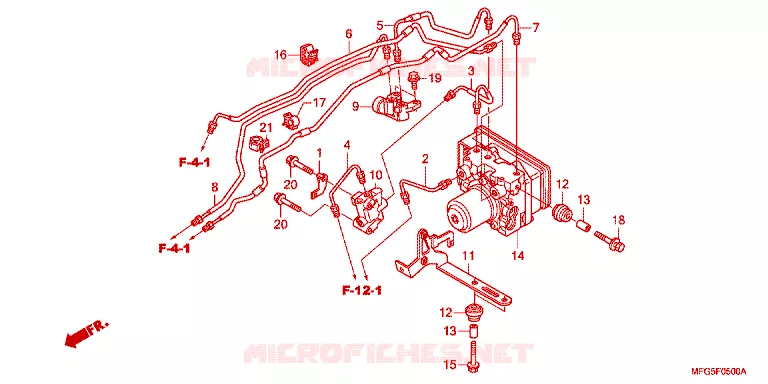 ABS MODULATOR Honda MOTO 600 HORNET 2014  CB600FAE_BR