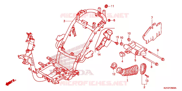 FRAME CHASSIS Honda SCOOTER 110 DIO 2020  SCV110FH