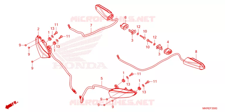 KNIPPERLICHT Honda MOTO 1000 CBR 2024  CBR1000SPR