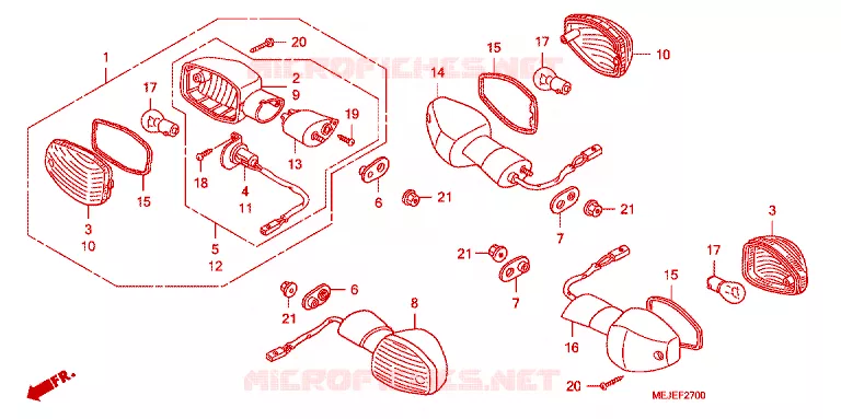 KNIPPERLICHT Honda MOTO 1300 CB 2007  CB13007