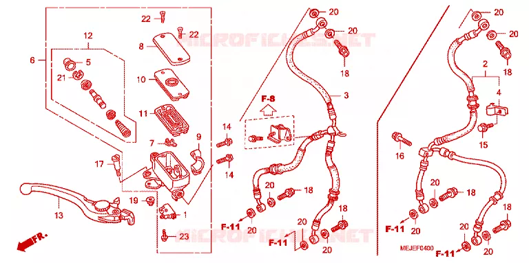 REMPOMP VOOR Honda MOTO 1300 CB 2007  CB13007