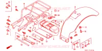 ACHTERSPATBORD / GEREEDSCHAP voor Honda MONKEY 50 TYPE 7 1988