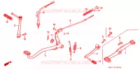 PEDAAL/KICKSTARTER ARM voor Honda MONKEY 50 TYPE 7 1988