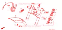 VOOR VORK/VOOR STROOMLIJNKAP voor Honda MONKEY 50 TYPE 7 1988