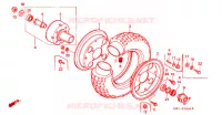 VOORWIEL voor Honda MONKEY 50 TYPE 7 1988
