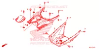 ZIJDE ROK/MIDDEN AFDEKKING voor Honda BEAT 110 CASTED WHEEL 2017