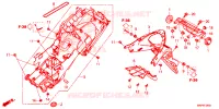 ACHTERSPATBORD  voor Honda CB 500 X ABS 2020