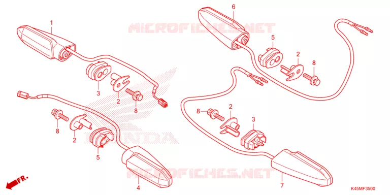 KNIPPERLICHT Honda MOTO 150 CBR 2022  CBR150RAM