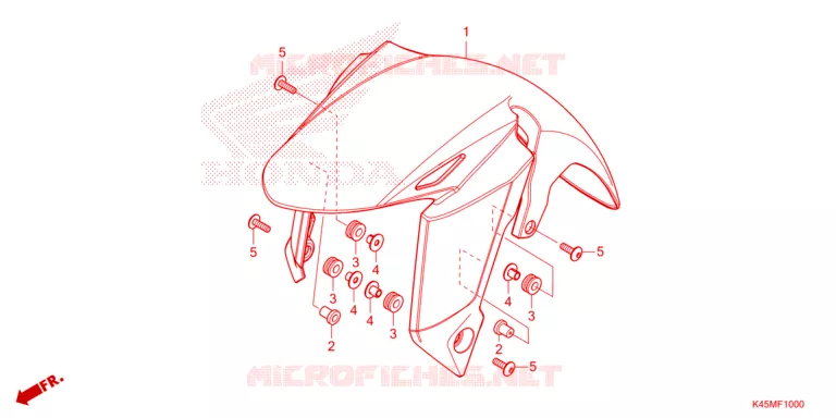 VOORSPATBORD Honda MOTO 150 CBR 2022  CBR150RAM