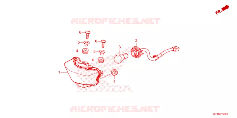 ACHTERLICHT Honda MOTO 110 WAVE 2024  AFS110MCSN_MA