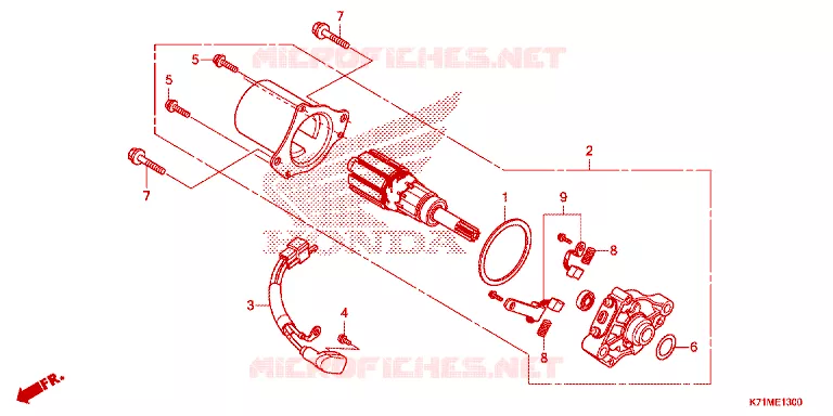 STARTMOTOR Honda MOTO 110 WAVE 2024  AFS110MCSN_MA